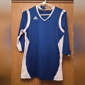 Adidas Kids Blue Jersey with White Trim